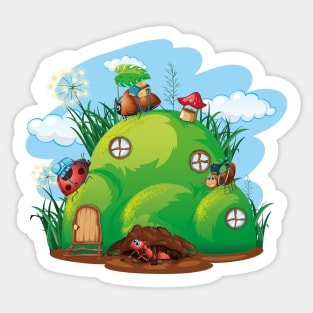 ants, insects, shelter Sticker
